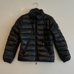 Moncler, short black jacket, size XS.